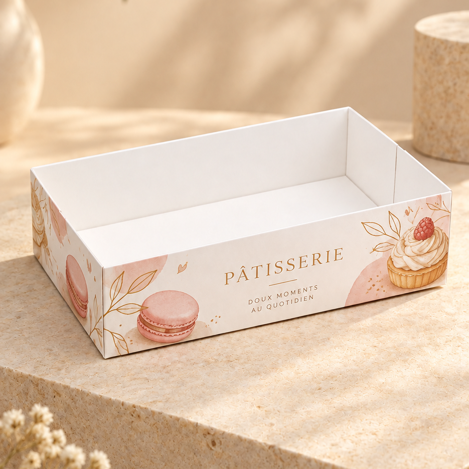 Caissettes pâtissières personnalisées Packissimo