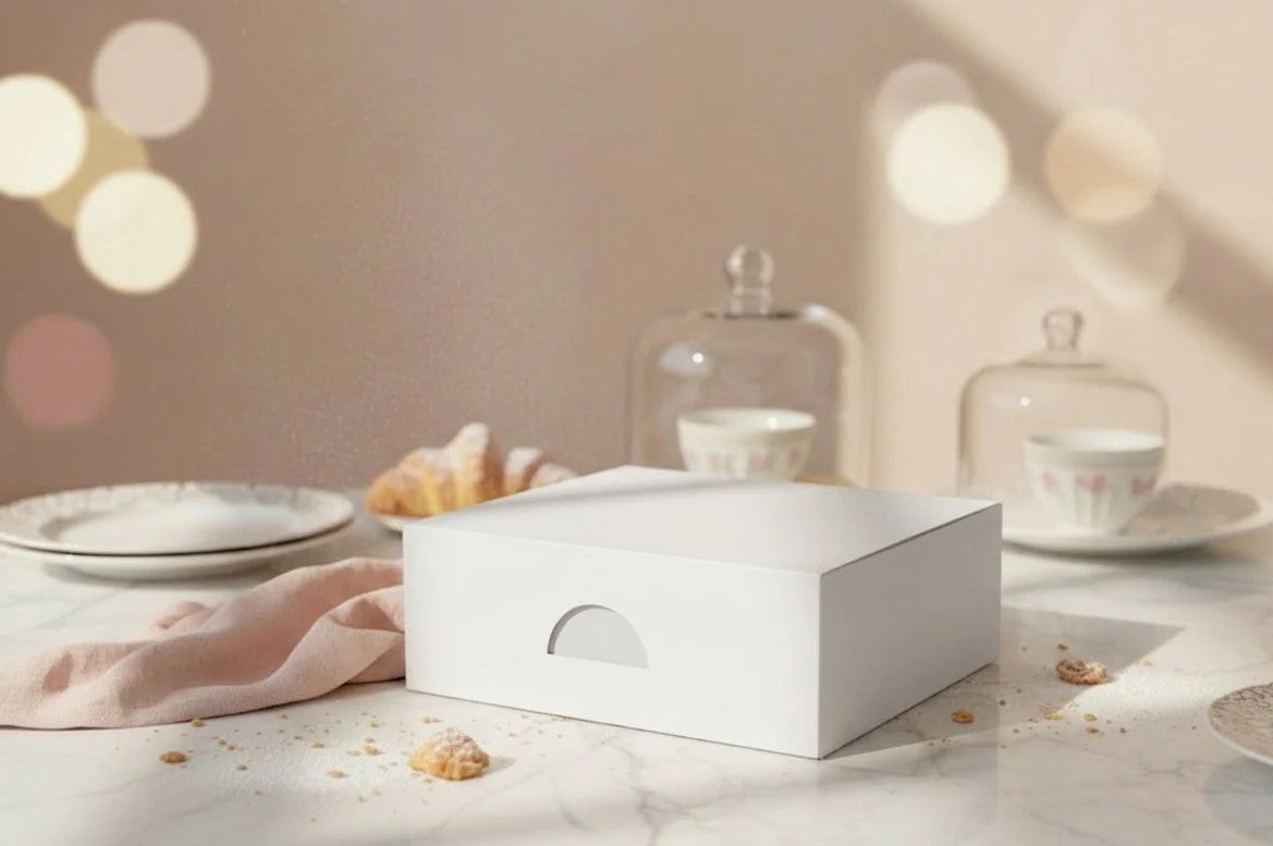 Boîtes pâtissières blanches
