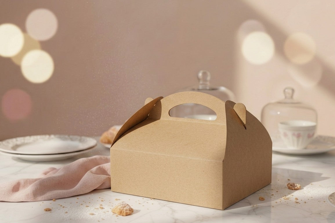 Boîtes poignées kraft