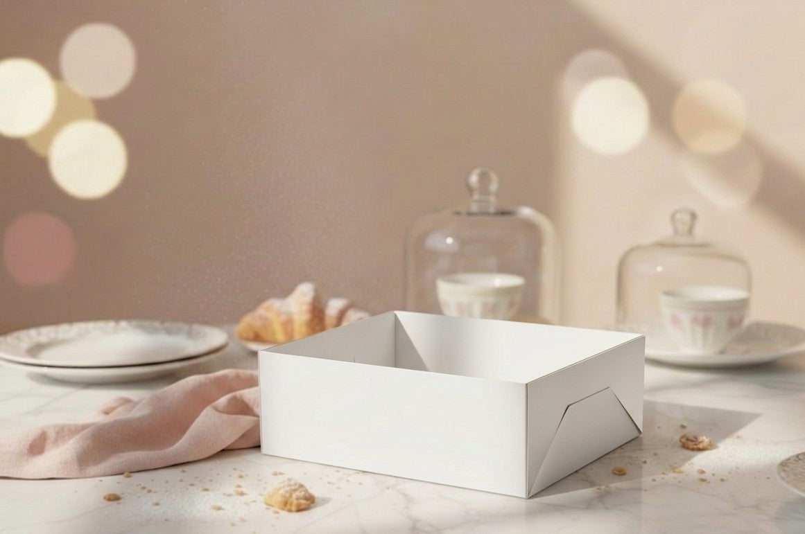 Caissettes pâtissières blanches